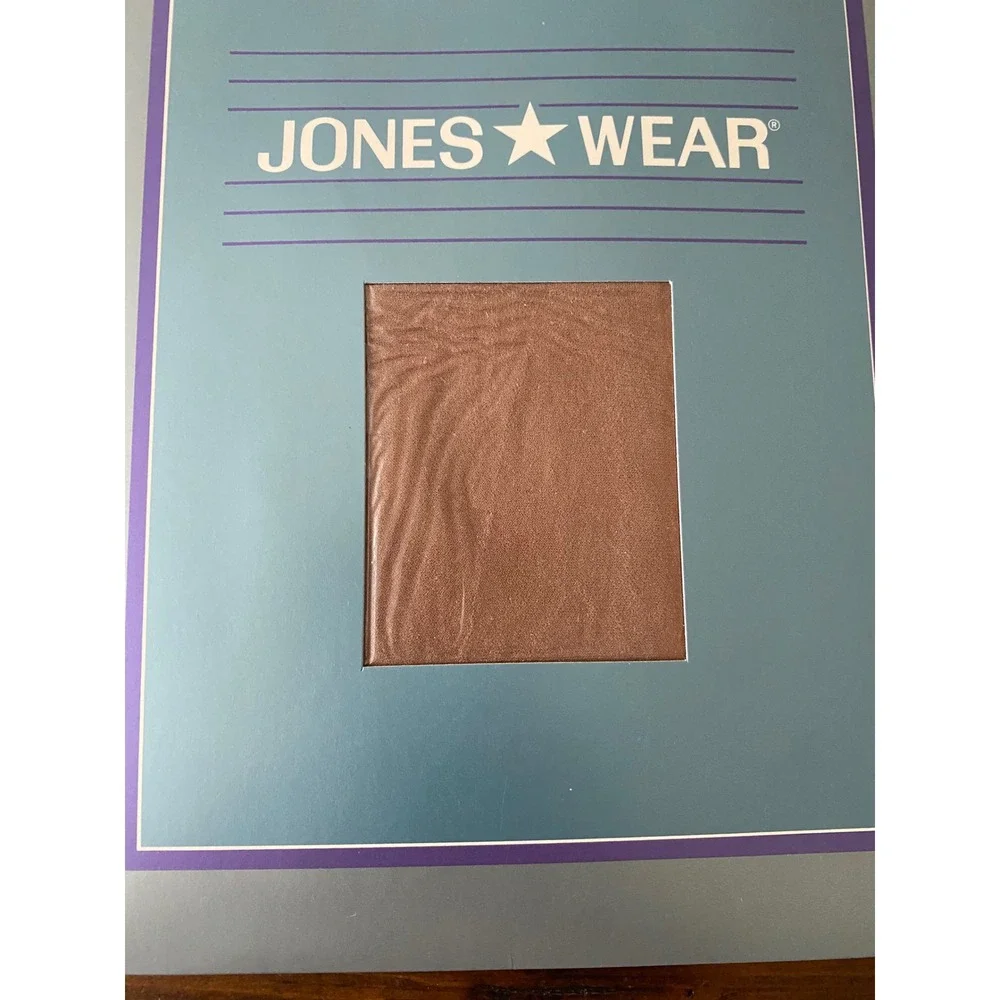 2 Pack Jones Wear Pantyhose Tall Soft Beige Lycra Sheer Control Top Sandalfoot